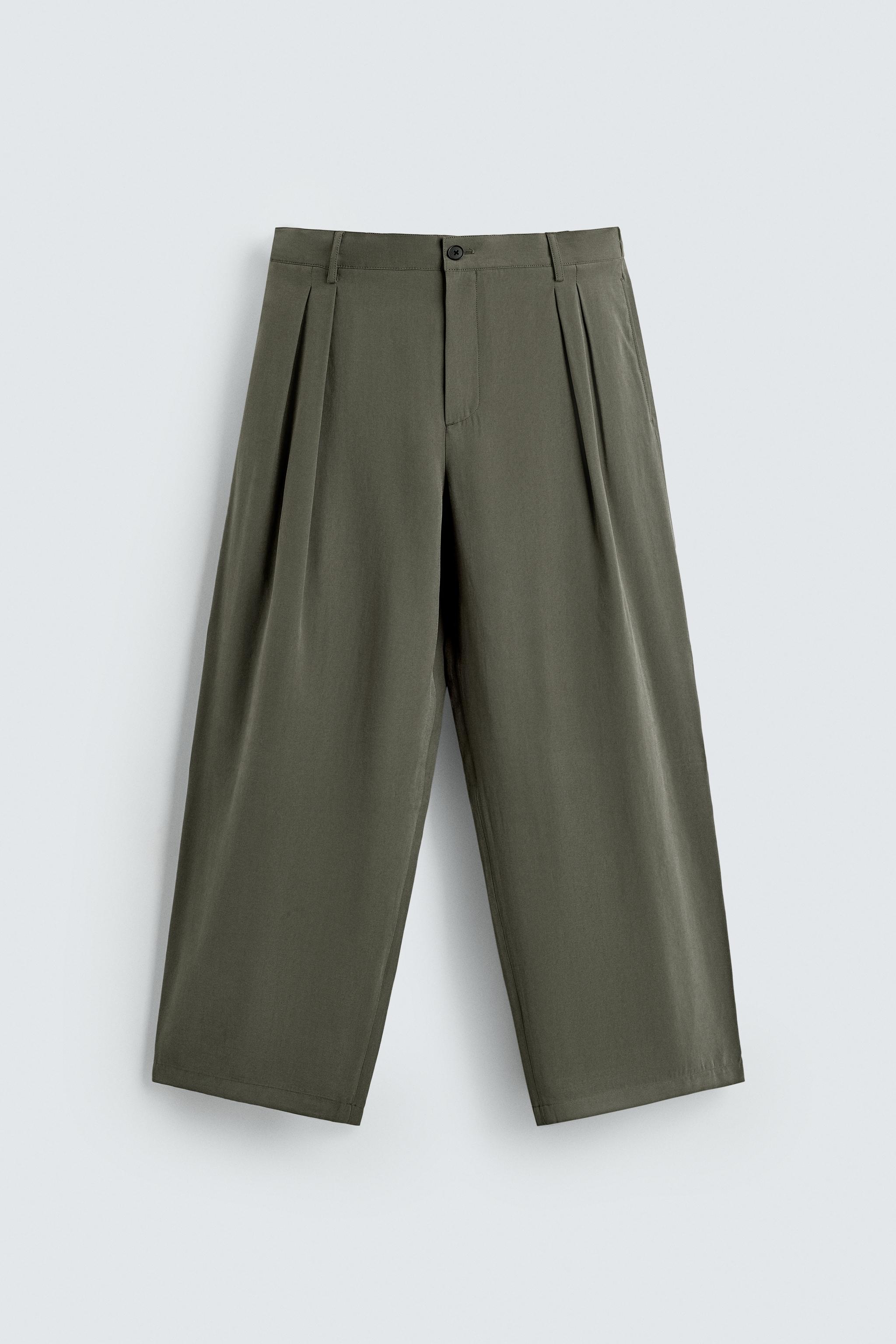 RELAXED FIT SUIT PANTS